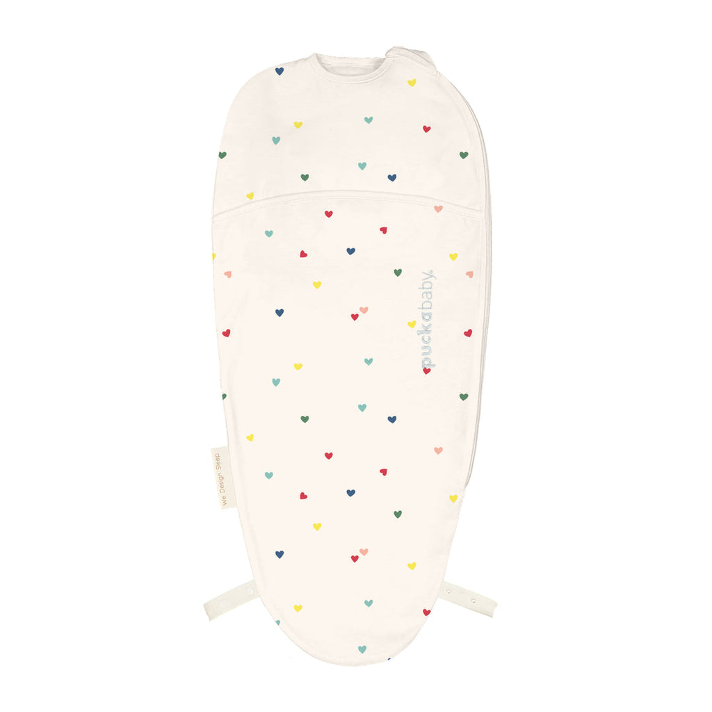 Puckababy Inbakerslaapzak Piep - 0/3 M - Cotton | Hearts Confetti