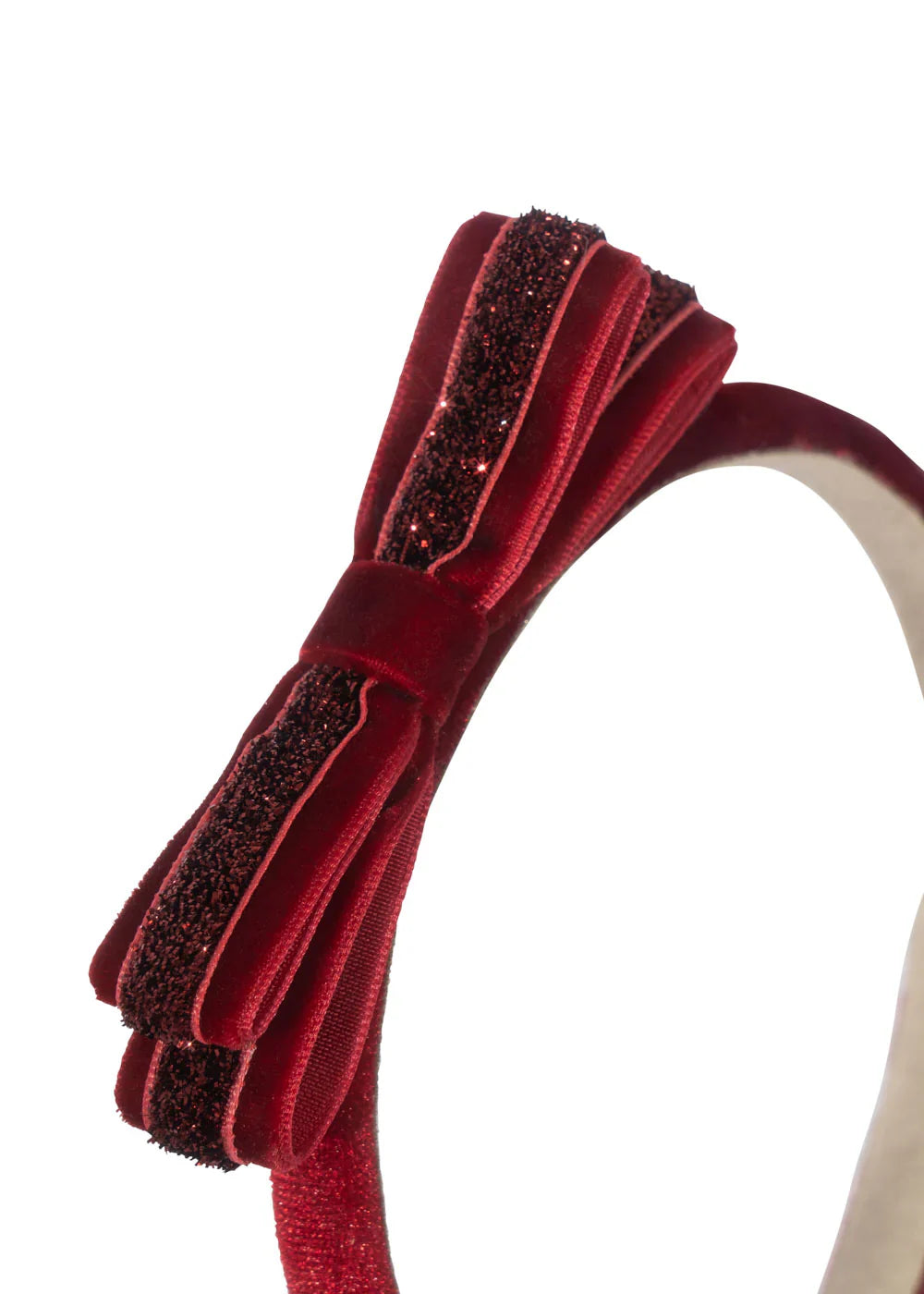 Konges Sløjd Velvet Bow Diadeem | Red