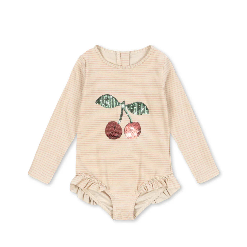 Konges Sløjd Badpak Jade | Rose Stripe