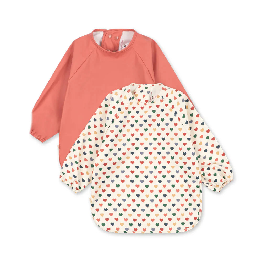 Konges Sløjd Dinner Slab Met Mouwen 2ST | Coeur Coloré/Faded Rose