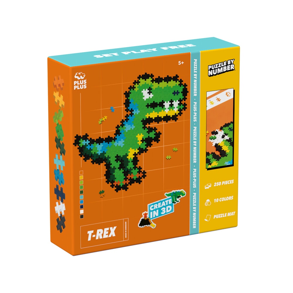 Plus Plus Puzzle By Number | T-Rex