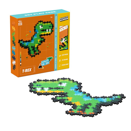 Plus Plus Puzzle By Number | T-Rex