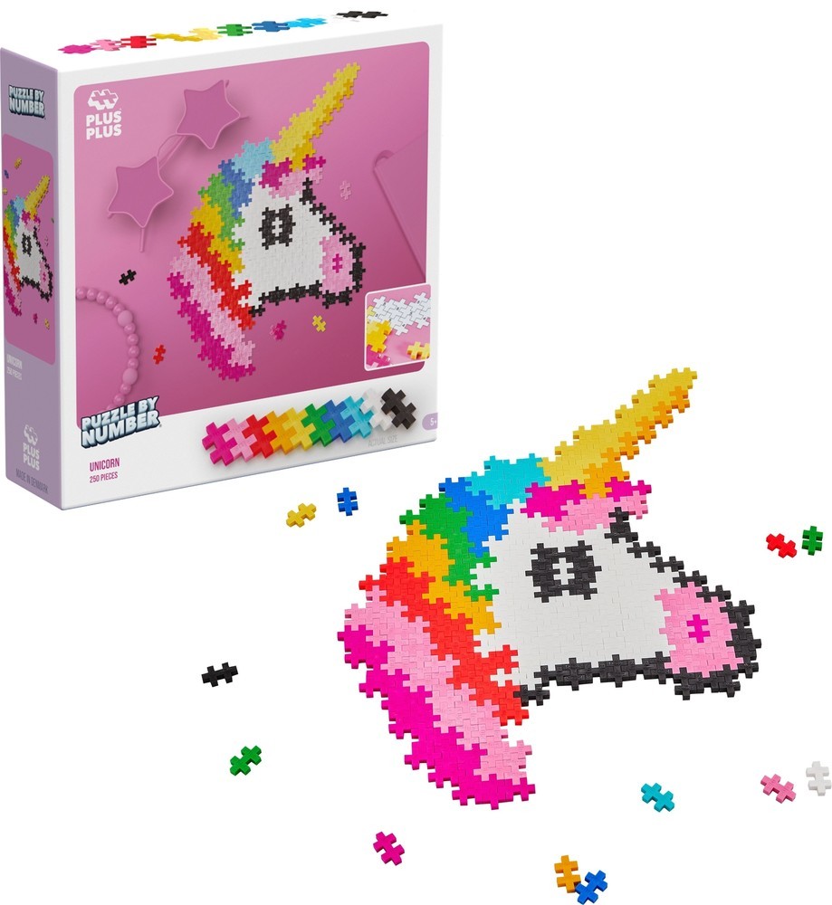 Plus Plus Puzzle By Number | Eenhoorn