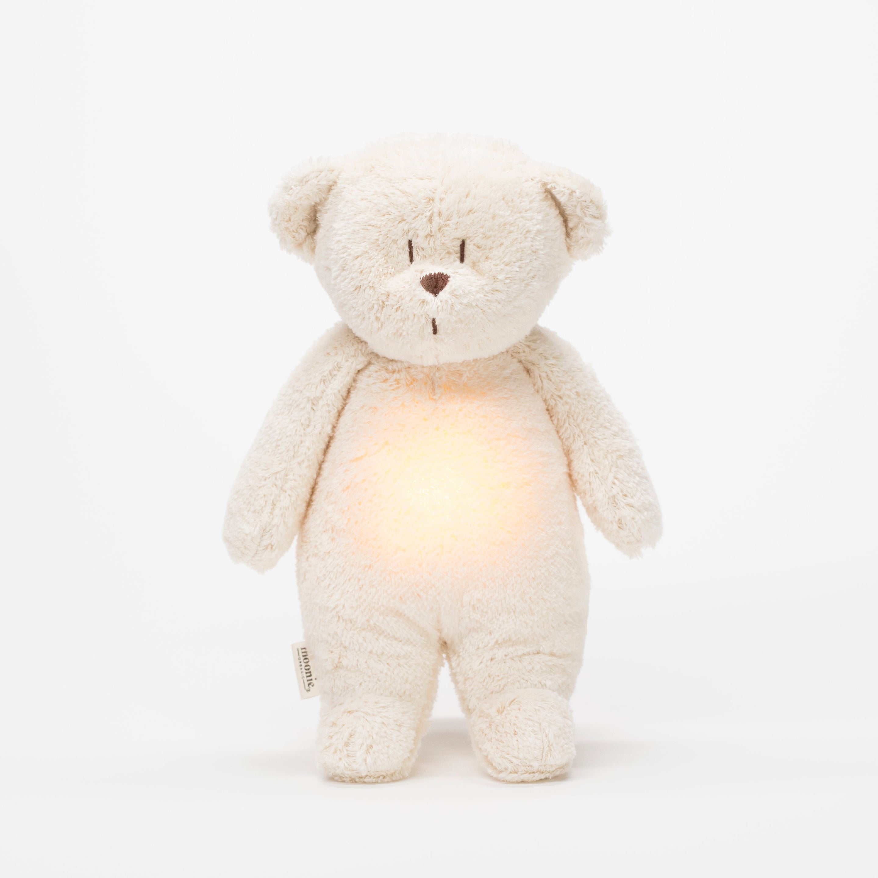 Moonie 2.0 upgrade - Knuffel Hartslag en Licht | Bear Polar - Biologisch katoen