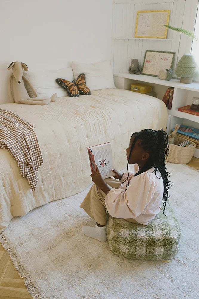 Lorena Canals Pouffe | Vichy Matcha