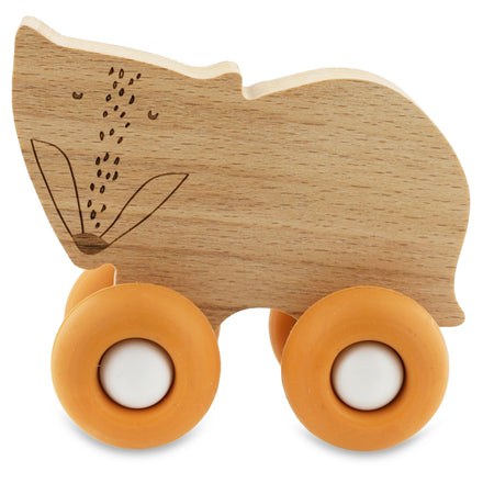 Trixie Houten Animal Car With Silicone Wheels | Mr. Fox