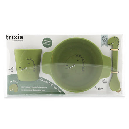 Trixie Silicone First Meal Set Eetset | Mr. Dino