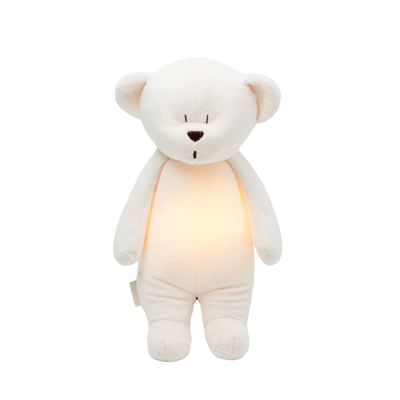 Moonie 2.0 upgrade - Knuffel Hartslag en Licht | Humming Bear Cream - Polyester