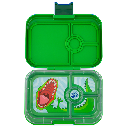 Yumbox Panino 4 Vakken Lekvrije Lunchbox | Jurassic Groen Dino