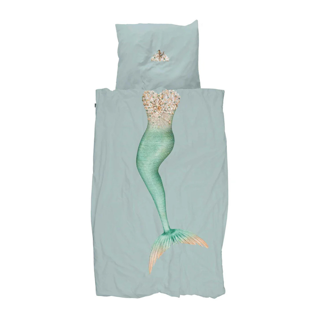SNURK Dekbedset 140x200/220cm | Mermaid Aqua