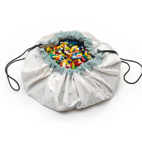 Play & Go Opbergzak & Speelmat | Wereldkaart Kleur