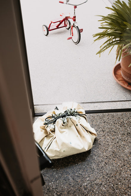 Play & Go Opbergzak & Speelmat | Wereldkaart Kleur