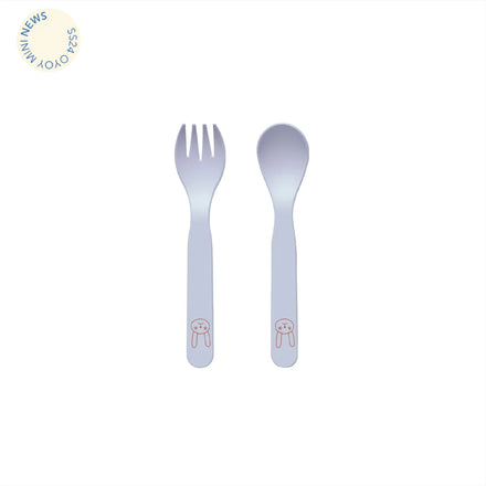 OYOY Silicone Bestek Set 2 | Ice Blue