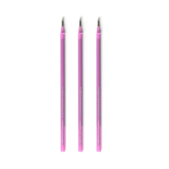 Legami Uitwisbare Erasable Gelpen Set 3 Navullingen | Paarse Inkt