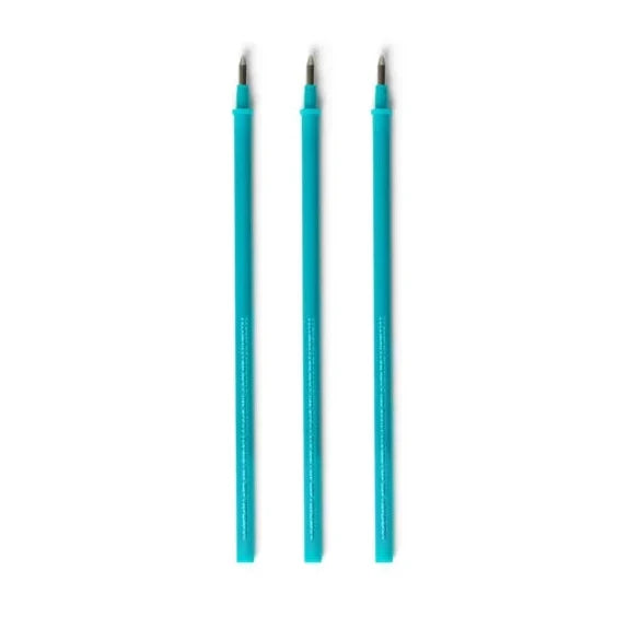 Legami Uitwisbare Erasable Gelpen Set 3 Navullingen | Turquoise Inkt
