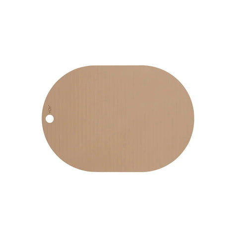 OYOY Siliconen Set 2 Placemats Ribbo | Camel