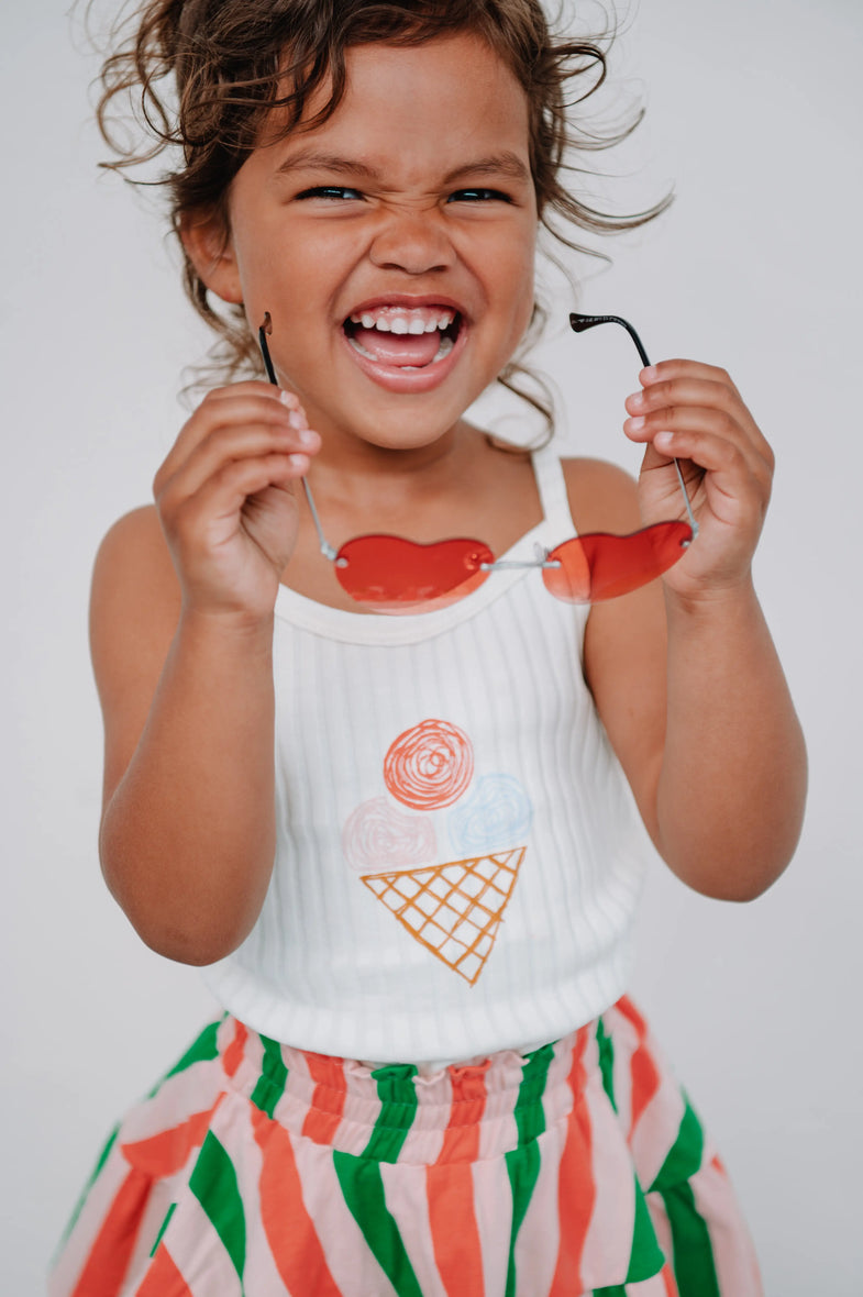 Sproet & Sprout Strap Top | Girls Ice Cream
