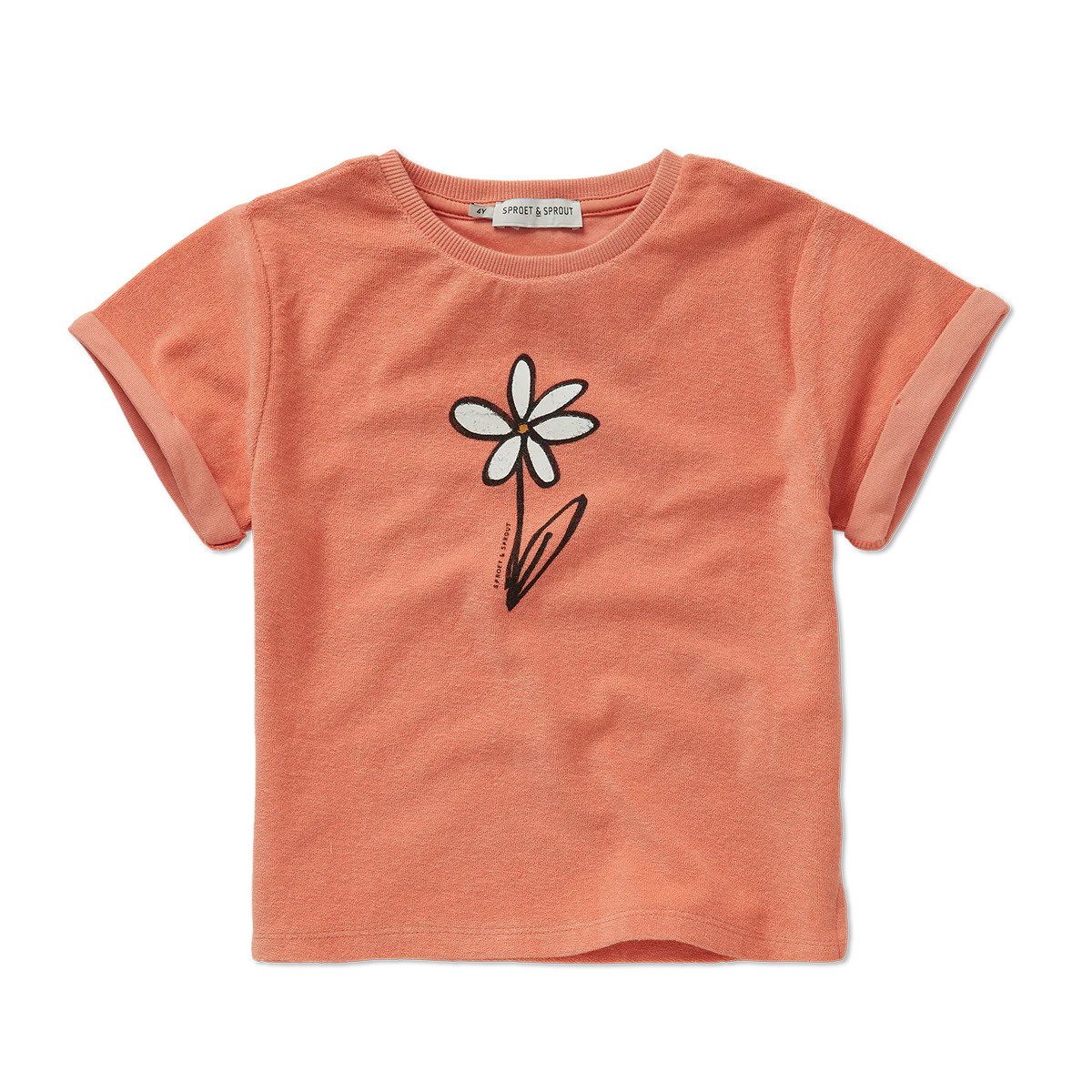 Sproet & Sprout Terry T-Shirt Daisy | Blush