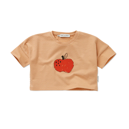 Sproet & Sprout Cropped T-Shirt Apple | Nectarine