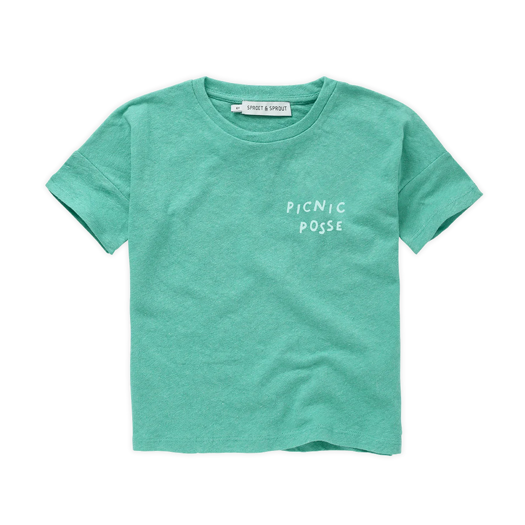 Sproet & Sprout Linnen T-Shirt Botanical Green | Botanical Green