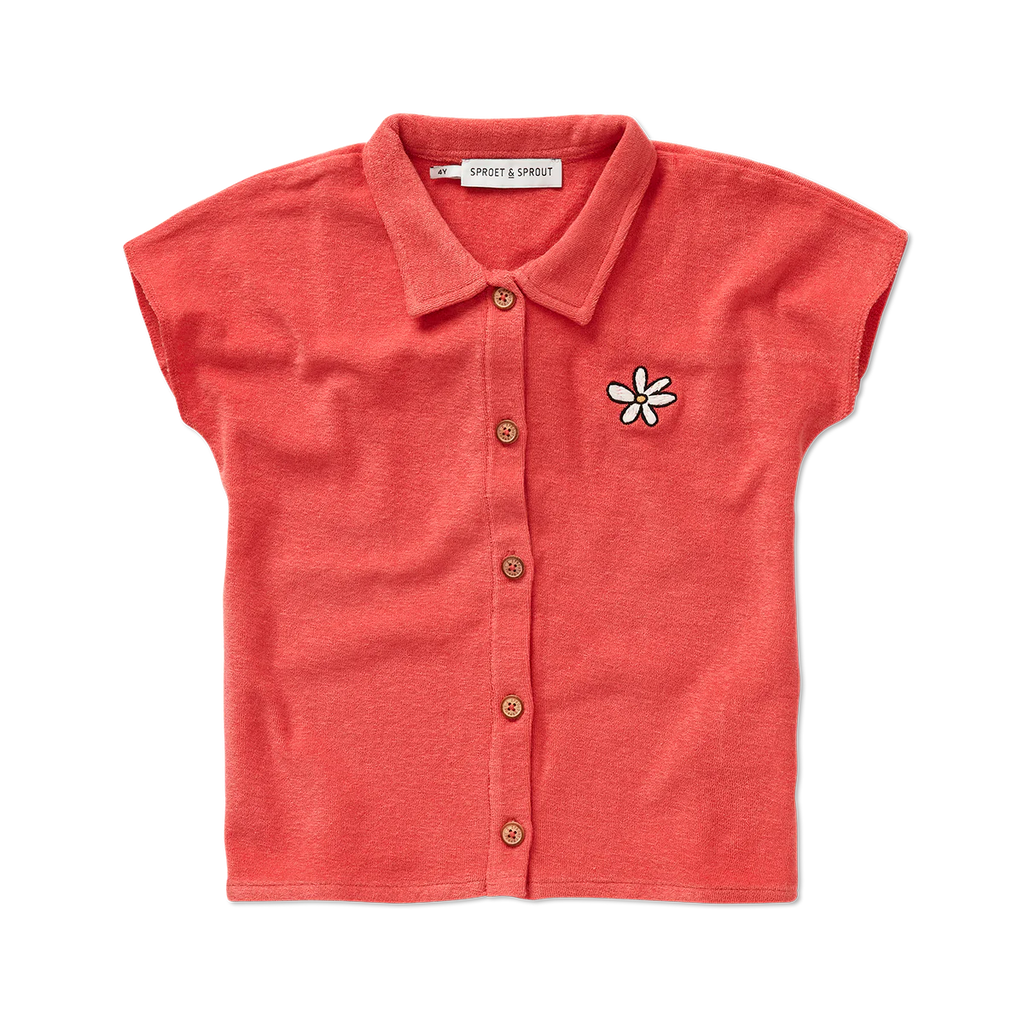 Sproet & Sprout Terry Blouse Girls | Rose Petal