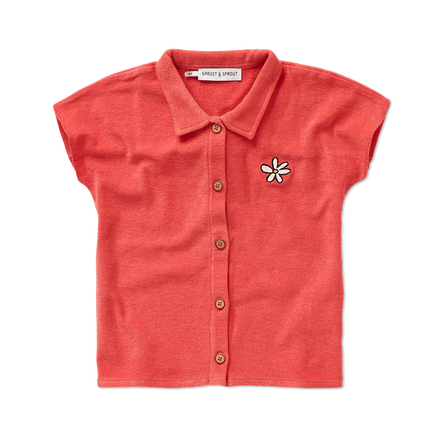 Sproet & Sprout Terry Blouse Girls | Rose Petal