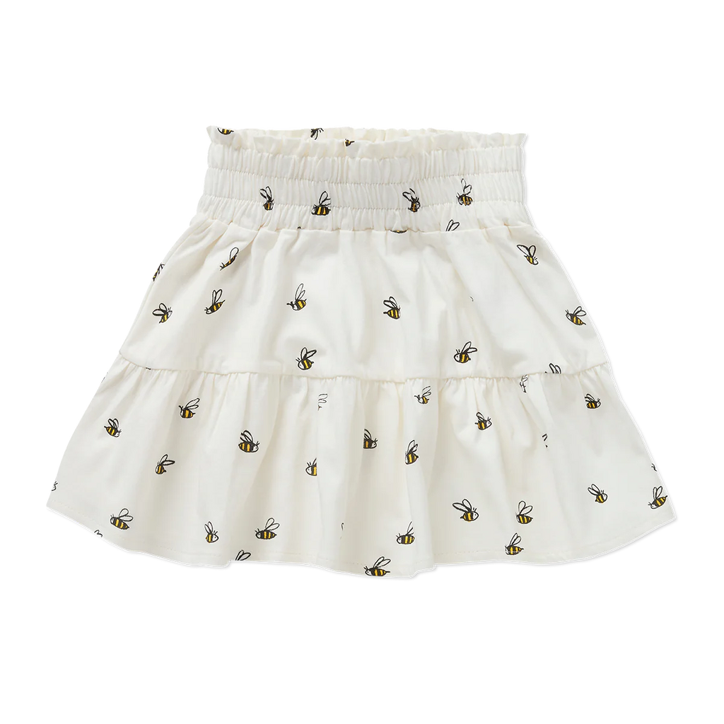 Sproet & Sprout Smock Rok Beez Print | Off-White