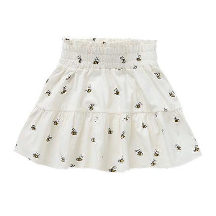 Sproet & Sprout Smock Rok Beez Print | Off-White