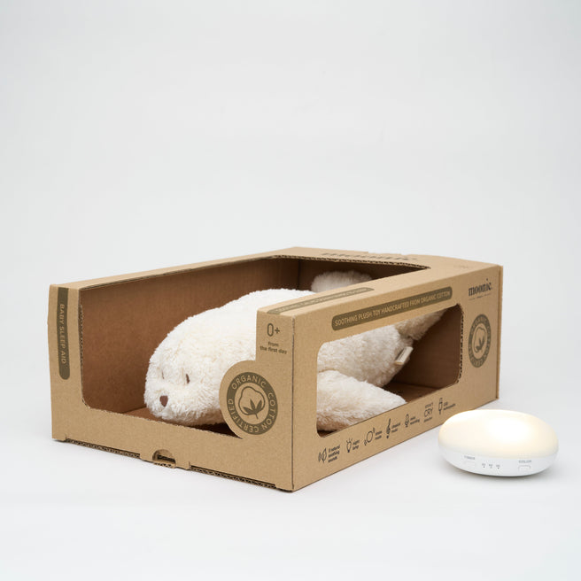 Moonie 2.0 - Knuffel Hartslag en Licht | Humming Zeehondje Seal Polar