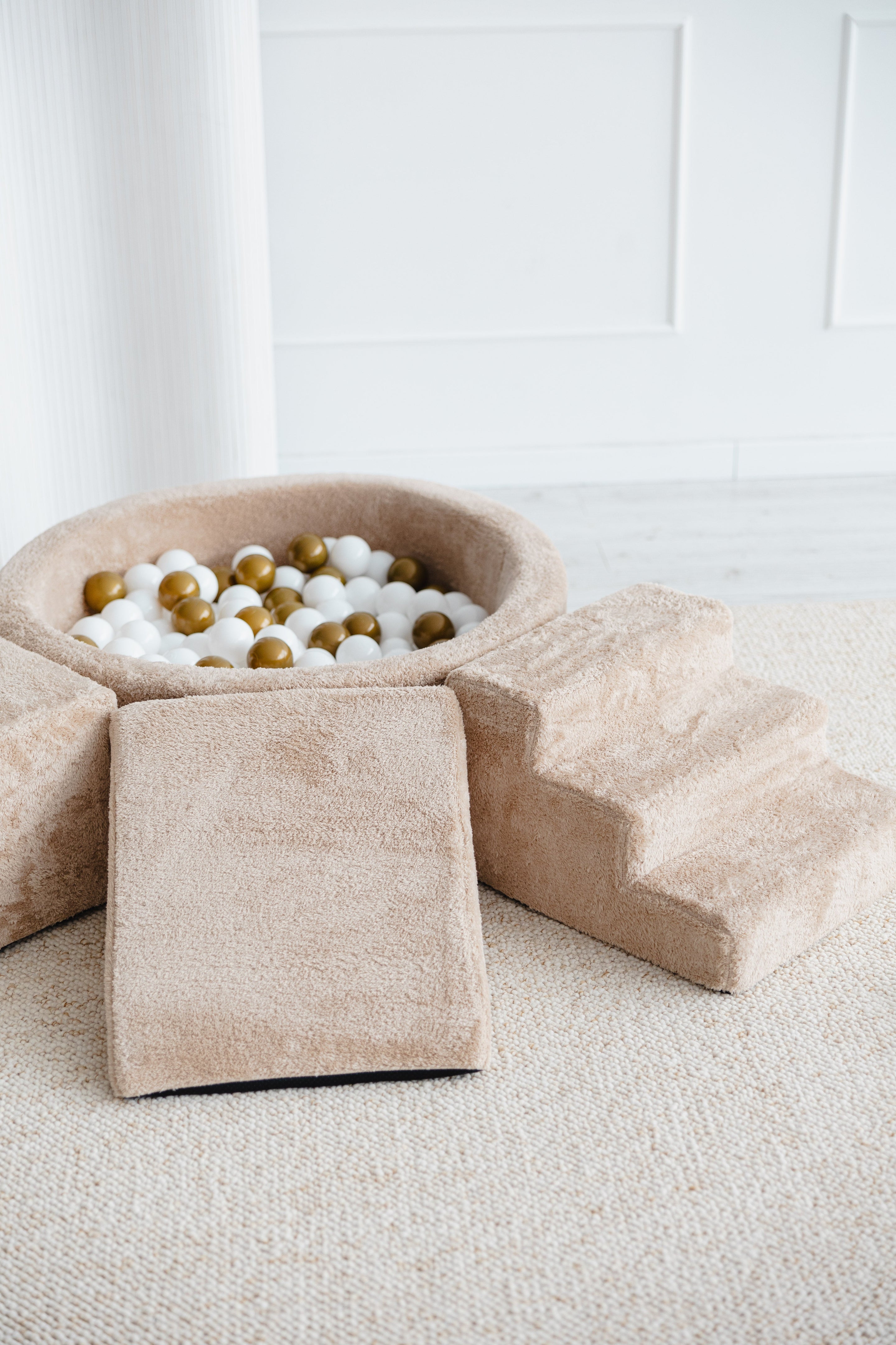 Moje Ballenbad Rond & Playset Elementen 3st Teddy | Beige