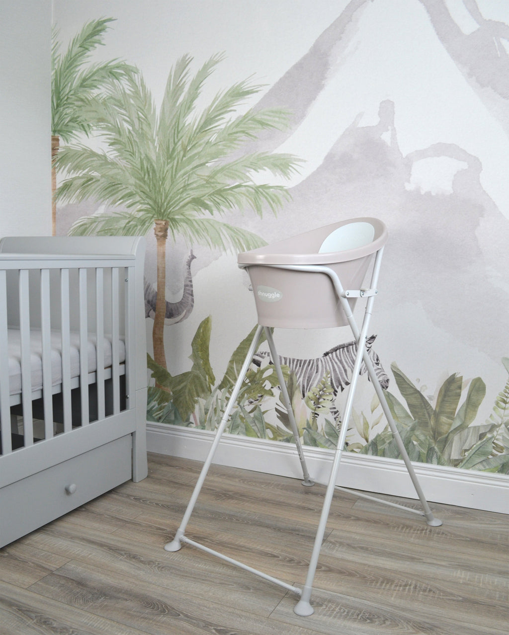 Shnuggle Newborn Babybadje | Taupe