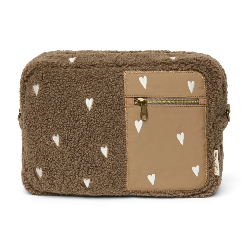 Studio Noos Teddy Buggy Organizer | Brown Teddy Hearts