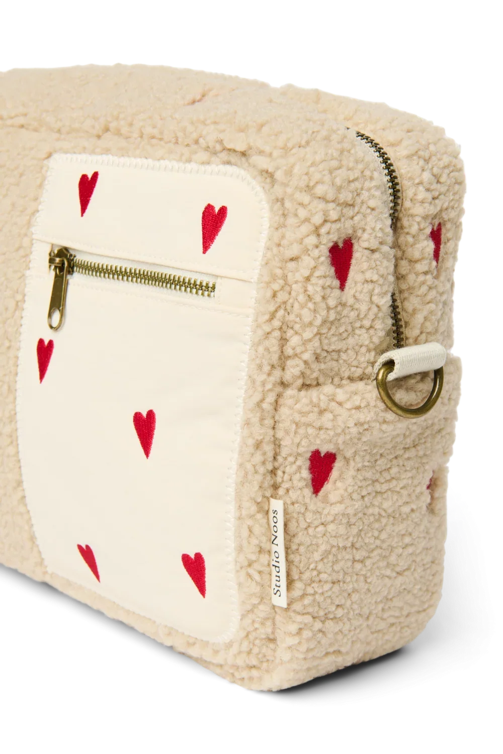 Studio Noos Teddy Buggy Organizer | Ecru Teddy Hearts