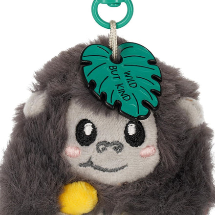 Legami knuffelsleutelhanger Gorilla uit de Super Soft collectie, 12 x 8 x 6 cm