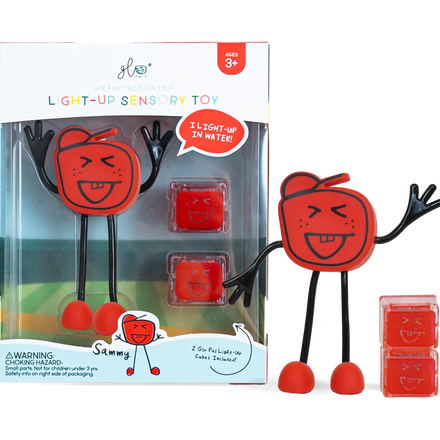 Glo Pals Light Up Sensory Toy Badspeeltje Rood | Sammy