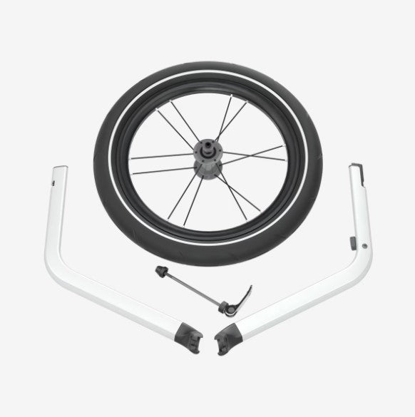 Thule Chariot Jogging Kit 2 Dubbel | Aluminium Zwart