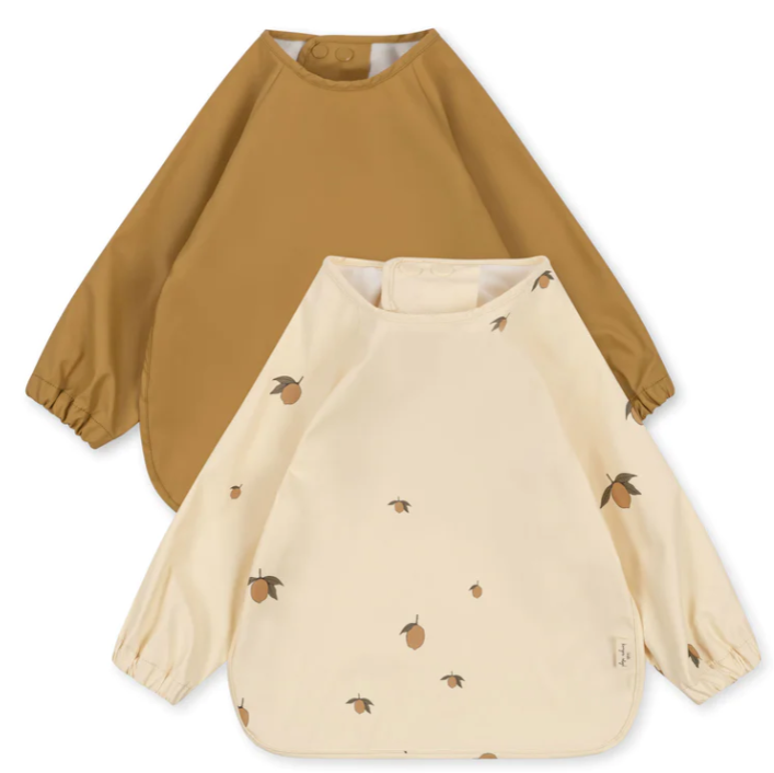 Konges Sløjd Slab Afwasbaar 2-Pack Longsleeve | Lemon