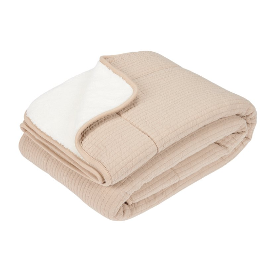 * Little Dutch Ledikantdeken 110x140cm Pure Beige | Beige