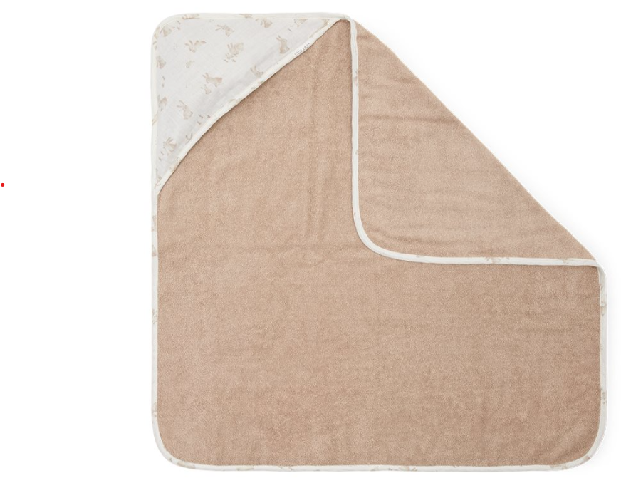 Little Dutch Badcape hydrofiel Baby Bunny 75x75 cm | Meerkleurig