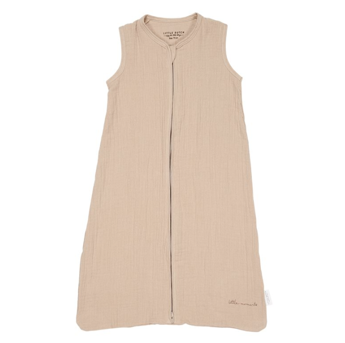 Little Dutch Slaapzak zomer hydrofiel 90cm Beige | Beige