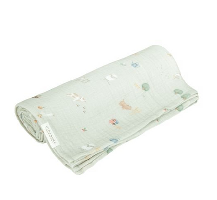 Little Dutch Swaddle Hydrofiele Doeken 120x120cm | Little Farm