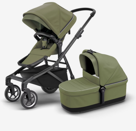 Thule Sleek Stadskinderwagen  Met Reiswieg | Soft Green