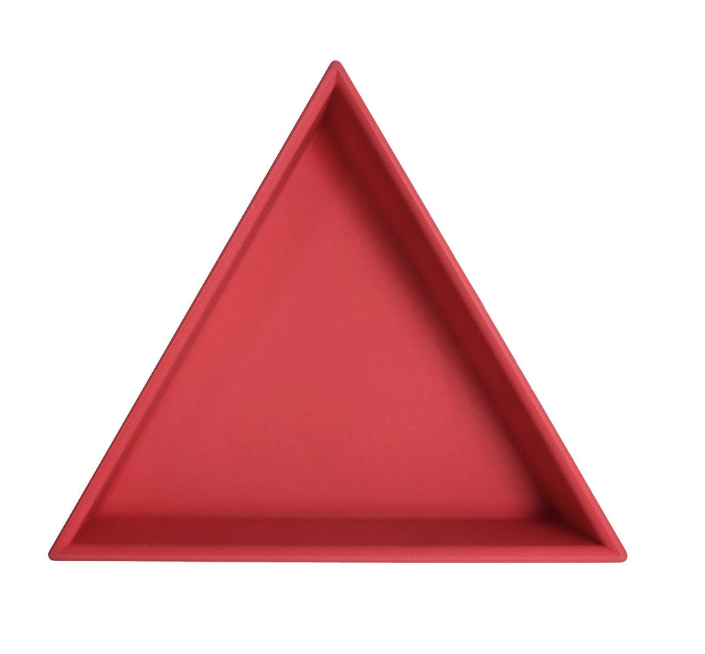 Grennn Inlegdriehoekje 'mandigo' Pastel Rood