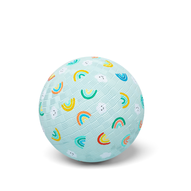 Little L Rubber Bal 13cm | Regenboog & Wolk
