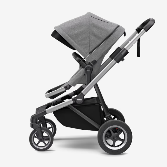 Thule Sleek Stadskinderwagen | Aluminium / Grey Melange