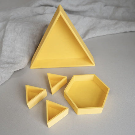 Grennn Inlegdriehoekje 'mandigo' Geel