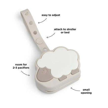 Done By Deer Silicone Fopspeenhouder Sheepy Sand