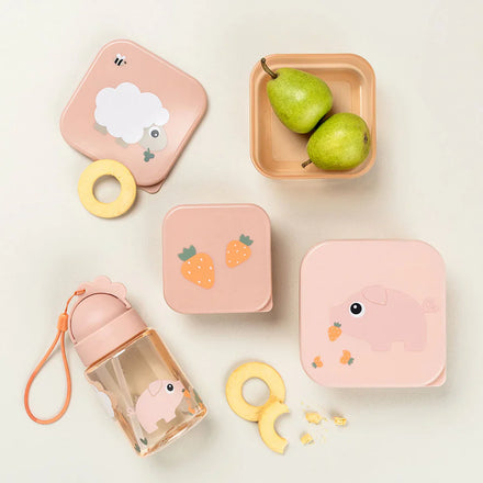 Done By Deer Set 3 Snackdoosjes Tiny Farm Powder