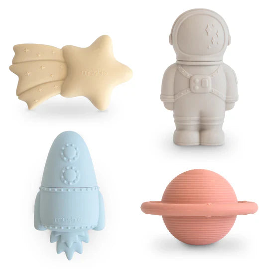 Mushie Badspeelgoed Set 4-Pack | Space