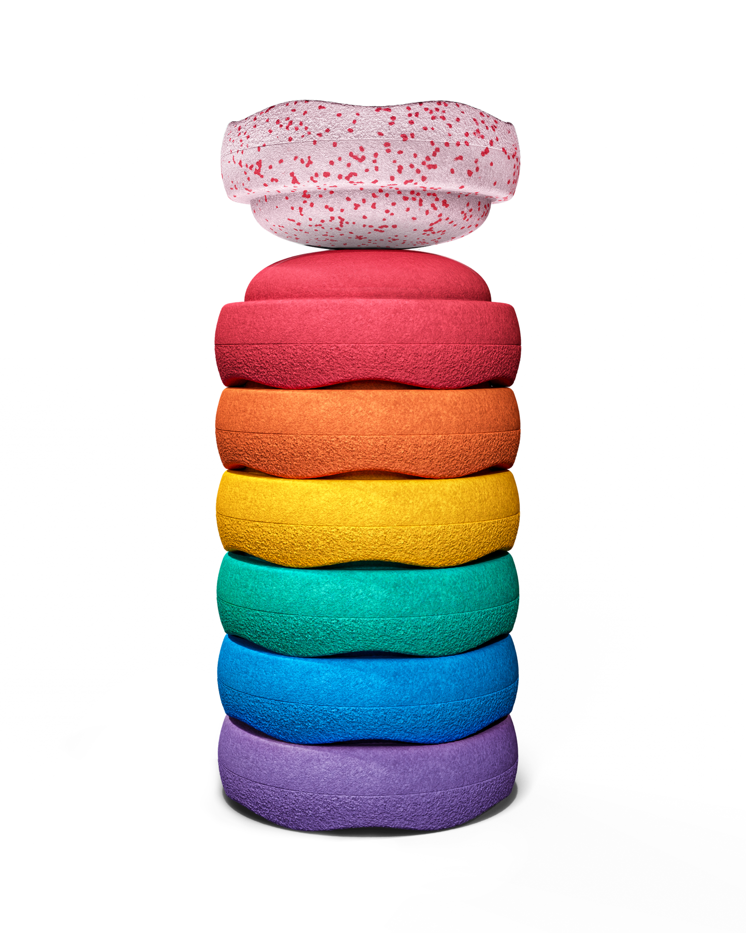 Stapelstein Blush Mini Rainbow Classic | Set van 6